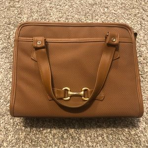 J.G. Hook Vinyl Brown Vintage Handbag